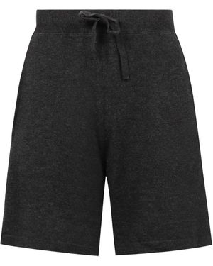 LeKasha Organic Cashmere Shorts - Black