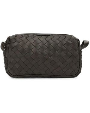 Officine Creative Armor 014 Woven Leather Pouch - Black