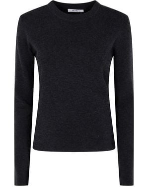 Max Mara Long-Sleeve Round-Neck Jumper - Blue