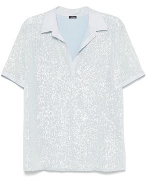 Kiton スパンコール トップ - ホワイト