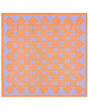 Dries Van Noten Silk Square Scarf - Pink
