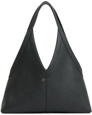 Mansur Gavriel Soft M Leather Tote Bag - Black