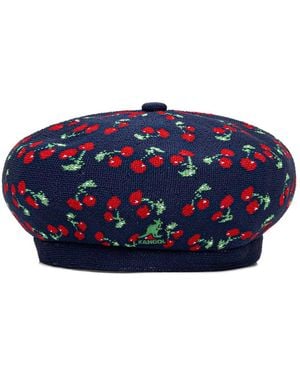 Kangol Tropic Cherry-Pattern Beret - Blue