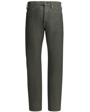 Kapital Textured Straight-Leg Jeans - Grey