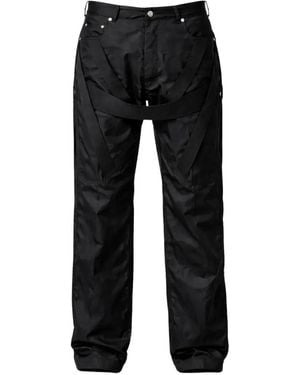 Rick Owens Megastrapped Geth Straps Trousers - Black
