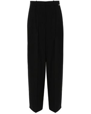 Kaos Pleat-Detailing Trousers - Black