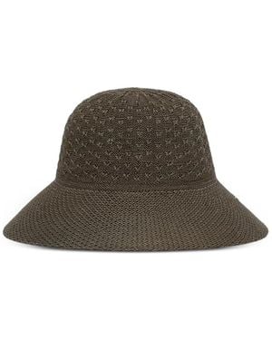 Barbour Zaria Crochet-Knit Wide-Brim Sun Hat - Brown