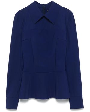 La Petite Robe Di Chiara Boni Asym Blouse - Blue