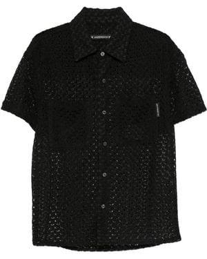 ANDERSSON BELL Open-Knit Shirt - Black