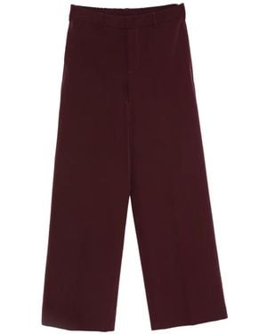 PT Torino Wide-Leg Tailored Trousers - Purple