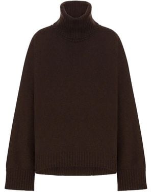 Alberta Ferretti Roll-Neck Sweater - Brown