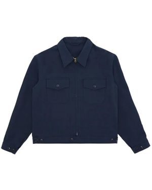 Fortela Albert Zip-Up Shirt Jacket - Blue