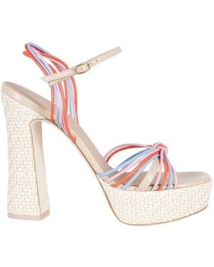 Malone Souliers Lucille Strappy Leather Platform Sandals - Pink