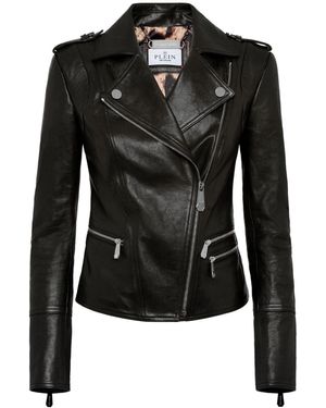 Philipp Plein Leather jackets for Women Online Sale up to 78 off Lyst