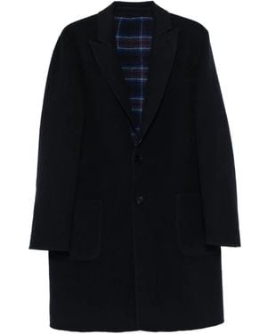 Etro Button-Fastening Coat - Blue