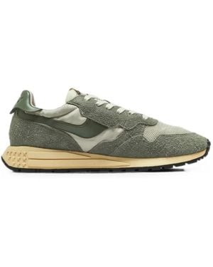 Autry Suede-Panelled Mesh Sneakers - Green