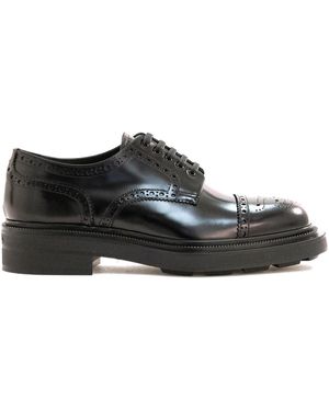 Prada Derby Stringate - Nero