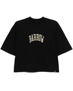 Barrow Logo-Embroidered T-Shirt - Black
