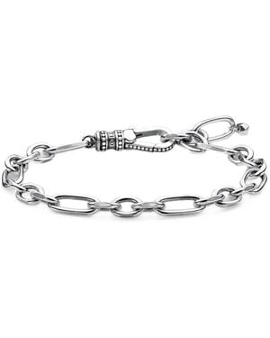 Thomas Sabo Pulsera De Cadena Con Eslabones - Negro