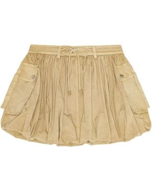 Ganni Washed Skirt - Natural