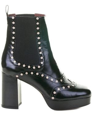 Roberto Festa 70Mm Platform Studded Boots - Black