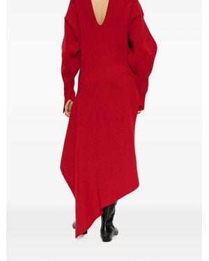 Givenchy Slashed Midi Dress - Red