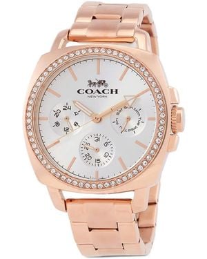 COACH Boyfriend Crystal-Embellished 42Mm Watch - Pink