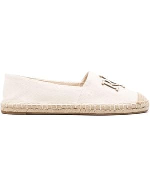 Ralph Lauren Cameryn Logo-plaque Espadrilles - White