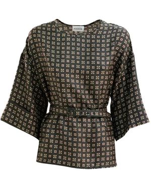 P.A.R.O.S.H. Top Mit Geometrischem Muster - Schwarz