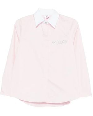 CASABLANCA Crystal-embellishment shirt - Rosa