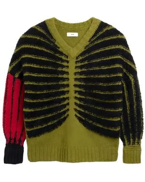 GmbH Gestrickter Intarsien-Pullover - Grün