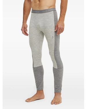 Peak Performance Legging De Ski À Taille Logo - Gris