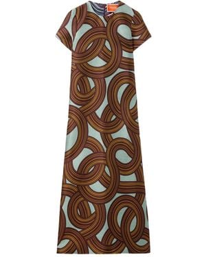 La DoubleJ Swing Midi Dress - Brown