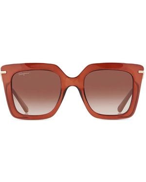 Ferragamo Eyewear Square-Frame Sunglasses - Pink