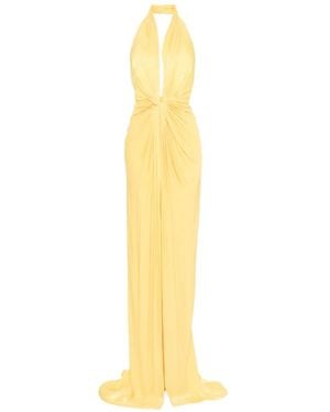 Costarellos Halterneck Maxi Dress - Metallic