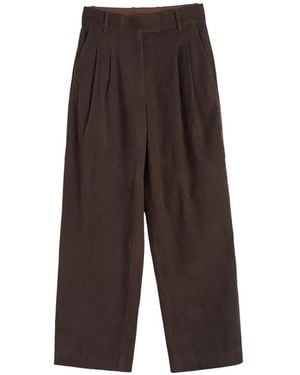 Chinti & Parker Pantalones De Pana Con Pinzas - Blanco