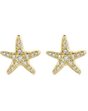 Sydney Evan Orecchini A Bottone Starfish - Metallizzato