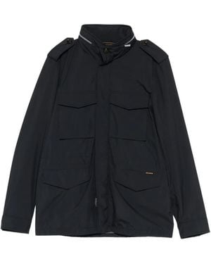 Moorer Denver Shoulder-Epaulette Jacket - Black