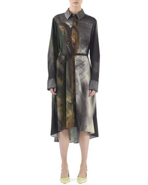 Jason Wu Belted Shirt Dress - Black