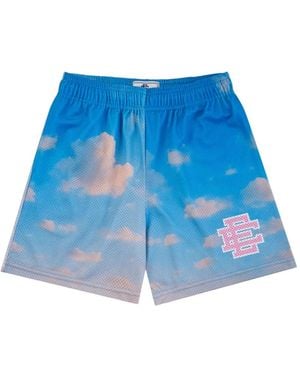 Eric Emanuel Morning Clouds Mesh Shorts - Blue