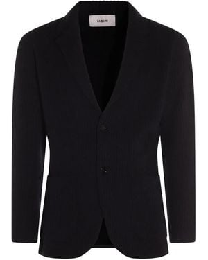 Lardini Textured cashmere blazer - Negro