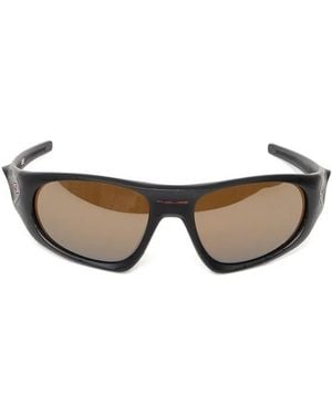 Oakley Lunettes De Soleil À Plaque Logo - Black