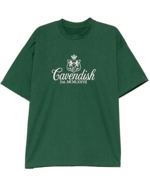 CAVENDISH® Logo-Embroidered T-Shirt - Green