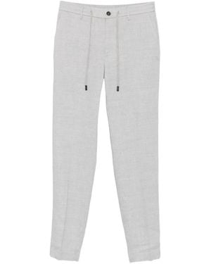 Peserico Drawstring-Waistband Tailored Pants - White
