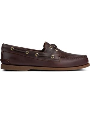 Sperry Top-Sider Leather Eyelet Loafers - Brown