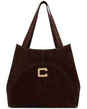CAREL PARIS Cabas Clemenceau En Daim - Black