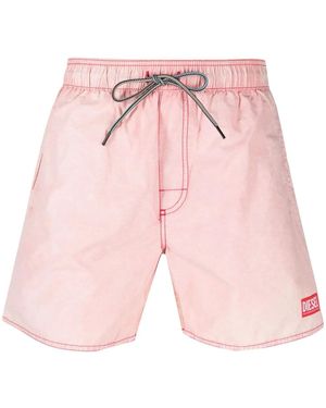 DIESEL ロゴ トランクス水着 - ピンク