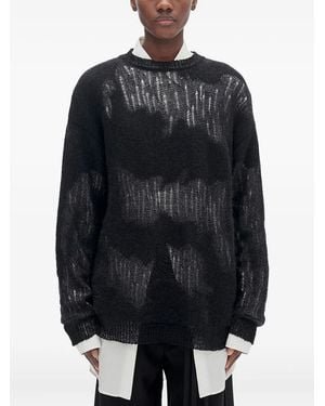 Ann Demeulemeester Lalla Brushed Jumper - Black