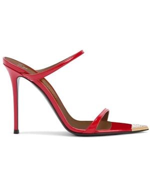 Giuseppe Zanotti Intriigo Jewellery Metal-Detail Sandals - Red
