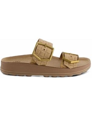 FANTASY SANDALS Taylor Woven-Strap Sandals - Natural